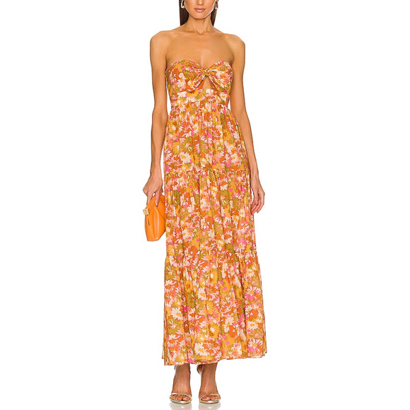Zimmermann Cout-Out Linen Midi Dress - Size S